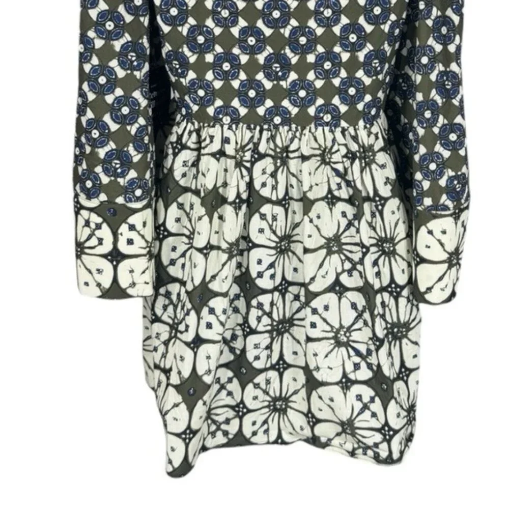 Tuckernuck Izzie Mini Dress Batik Medallion Print Bell Sleeve NWT Size M - Picture 7 of 12
